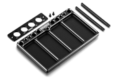 Plateau aluminium pour différentiels & amortisseurs TT 1/10e