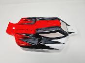 CARROSSERIE ST4-FALCON PEINTE BLANC/GUN METAL/ROUGE POUR SWORKZ S35-4 BHRUSLESS SWORKZ