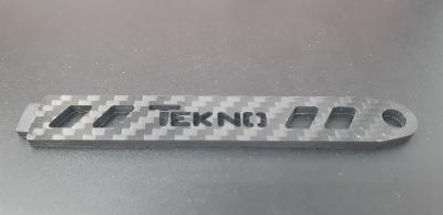 Strap batterie carbone gravé 3mm pour Tekno EB410.2 LR PROD