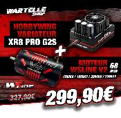 Combo Variateur XR8 PLUS G2S 200 Amp + Moteur 4268 V2 (KV au choix) WS-LINE