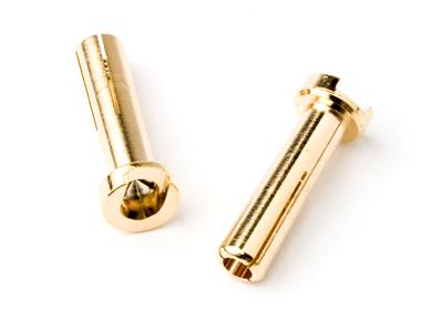 Prise haute-qualité 5mm, 4 points de contact gold mâles (2) IP