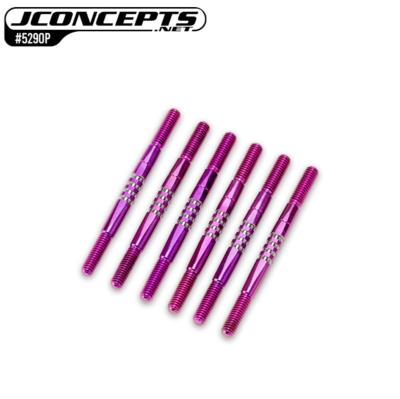 Set de Biellettes Titane Purple pour ASSO RC10B7.1/B7 (6pcs) JCONCEPTS  