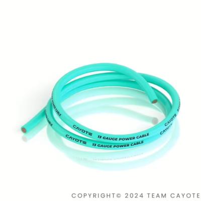 Cable silicone 13AWG Aurora Green (100cm) CAYOTE