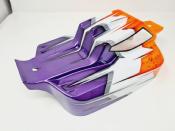 Carrosserie ST4-Falcon peinte Orange/Blanc/Violet pour S35-4 Bhrusless SWORKZ