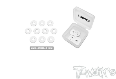 Rondelles Acier Larges diam 4x10x0.1mm T-WORK'S