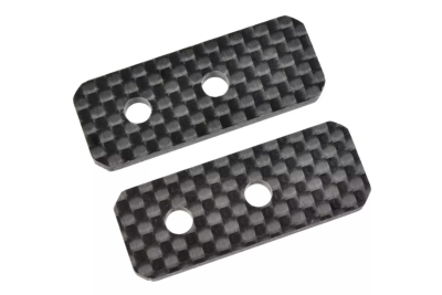 Chassis stiffener spacer carbon FR&RE (2) SBX-825 CORALLY 