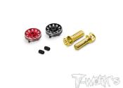Cache-connecteurs Noir/Rouge LONGS V2 + PK 5mm (2+2) T-WORK'S
