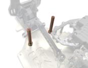 Colonettes de sauve-servo Alu pour MP11 (2) T-WORK'S