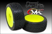 Pneus 1/8e TT Dash "Ultra" monté-collés sur jantes 6-mik