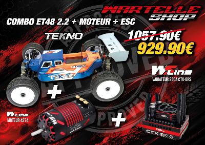 Combo ET48 2.2 + esc CTX-RS + Moteur WS4274 V2 WS-LINE