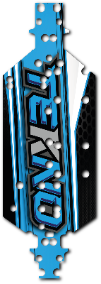 Protection de châssis pour Buggy EB48 2.2 motif TEKNO (1)  WS-LINE