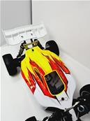 Carrosserie VSE Jaune/Rouge/Blanc peinte pour Hobao VSE