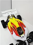 Carrosserie VSE Jaune/Rouge/Blanc peinte pour VSE HOBAO RACING