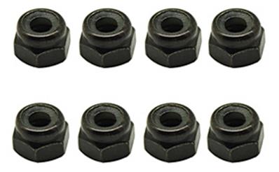 Ecrous nylstop M3 noirs (8) CORE-RC