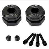 Hexagones de roues +1.5mm & visserie (2) HOBAO RACING