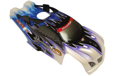 Carrosserie Truggy HYPER ST pré-peinte Bleu/Noir HOBAO