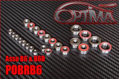 Kit roulements étanches complet pour Associated B6/B6D (24) OPTIMA
