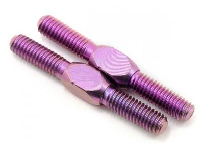 Titanium turnbuckle purple 25mm (2)