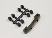 Cale aluminium postérieure arrière RB6 mid (gun métal)