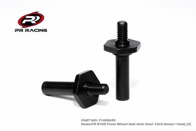 Axes de roues avant Acier 12x3.5mm (+-1mm) PR RACING