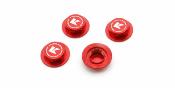Ecrous de roues fermés rouges (4) KYOSHO
