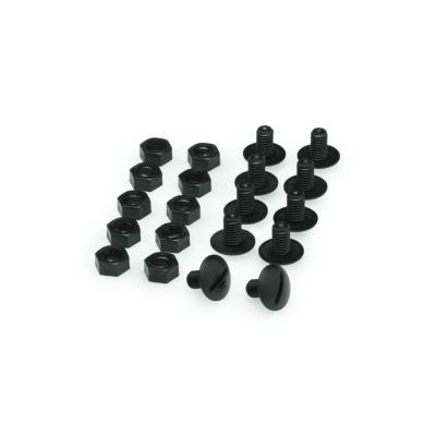 Set de vis et écrous Nylon noire pour fixation aileron GT (10)