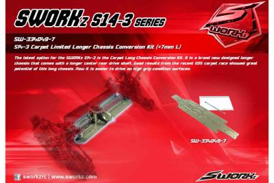 Kit de conversion châssis long +7mm S14-3 SWORKZ