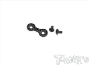 Réglette Carbone d'Aileron Avt. pour Asso B6.4C/D T-WORK'S