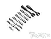 Kit de pas inverses en titane pour Kyosho MP11 T-WORKS