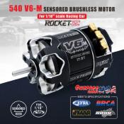 Moteur Brushless 540-V6 Sensored, Allégé 13.5T coloris Noir SURPASS HOBBY