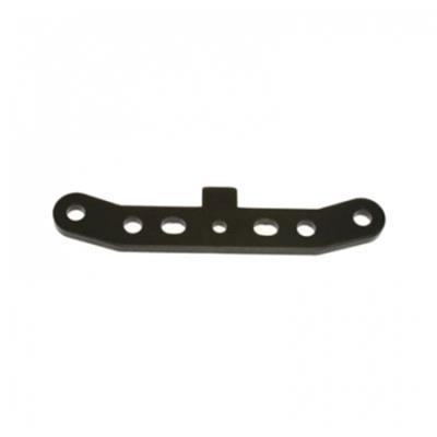 Rear aluminium suspension plate -1° Black HYper 7 HOBAO RACING