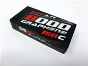 Accu Lipo 8000 150C 1S 3.7v Graphène (prise PK 4mm) 1S1P WS-LINE