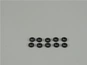 Rondelles aluminiums noires 3 x6 x 1.5mm (10)