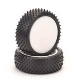 Pneus Mini-dart avant 4x4 silver montés-collés sur jantes blanches