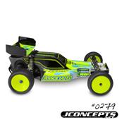 Carrosserie non-peinte "Detonator" pour Associated RC10 Worlds car + aileron 6.5 J-CONCEPTS