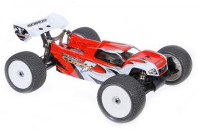 Carrosserie peinte rouge E-Truggy SERPENT RACING