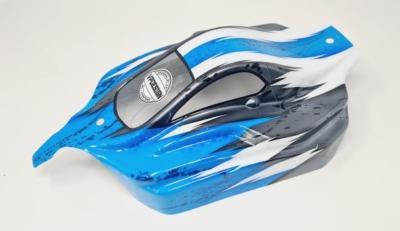 Carrosserie VSE Bleu/Blanc/Gun Métal peinte pour Hobao VSE