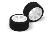 Pneus mousses AR soft sur jantes blanches