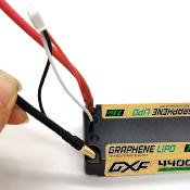 Lipo Batterie 2S 7.6V 4400mAh 140C Gold-NGP 5mm avec cordon DEAN DXF-POWER