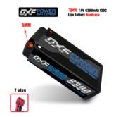 Lipo Batterie 2S 7.6V 6300mAh 130C  5mm avec cordon DEAN DXF-POWER
