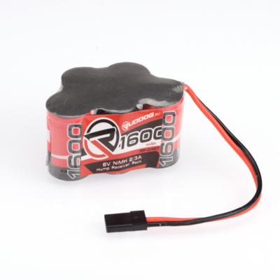 Pack d'accu RX 1600mAh 6.0V Nimh 2/3 RUDDOG