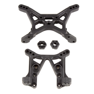 Set supports d'Amortisseurs plastiques RB10 FT TEAM-ASSOCIATED