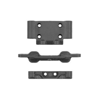 RB10 Retro Arm Mounts And Bulkhead, Gray TEAM-ASSOCIATED