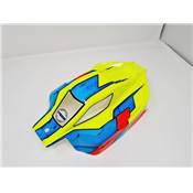 Carrosserie peinte "Vision" Jaune/Orange/Bleu FLUO pour Sworkz S35-3E ou S35-4E ou MBX8Eco