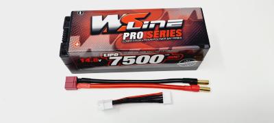 Accu Lipo 7500 80c 4S 14.8V (prises PK 5mm) +cordon DEANS/équilibrage WS-LINE
