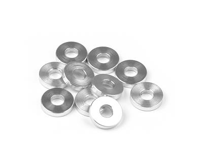 Rondelles aluminium pour support inférieur 3x7.5x1.5mm (10) T2 X-RAY