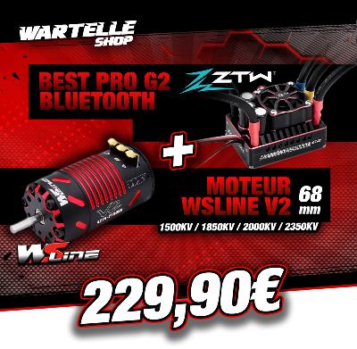 Combo Variateur 1/8 Beast PRO 220A G2 BLE + Moteur WS Line 4268 V2 - ZTW