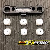 Cale de fixation de triangle AR (cale avant) avec inserts Derlin Sworkz 1/8e FASTRACE