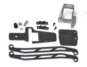 Platine carbone + support de servo aluminium 811BE SERPENT RACING