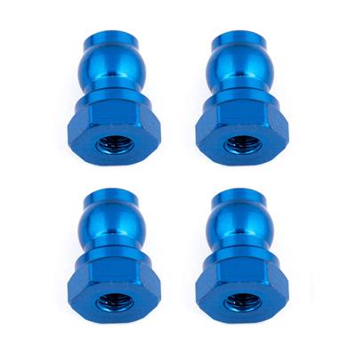 Fixations hautes d'amortisseurs 10mm bleues (4) TEAM-ASSOCIATED